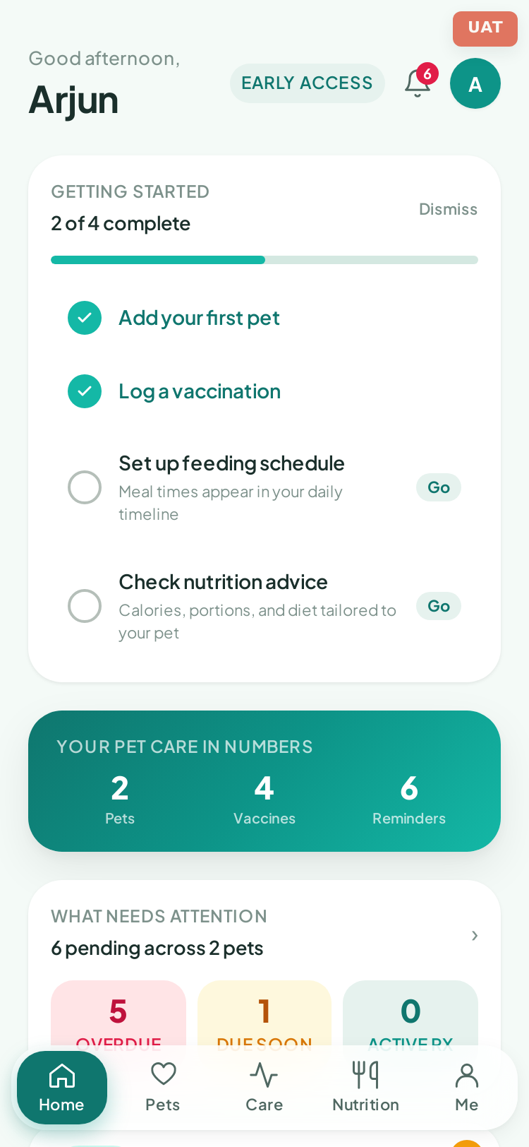 Paws Nexus dashboard preview